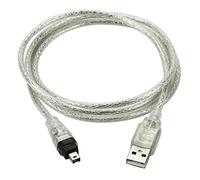 chenyang Cable adaptador CY USB macho a Firewire IEEE 1394 de 4 pines macho iLink para Sony DCR-TRV75E DV adaptador de 100 cm