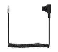 Cable Adaptador de alimentación en Espiral DAP B Macho a BMPCC 4K Hembra, Cable de alimentación Flexible en Espiral para la cámara Cinema Camera 4K, Fuente de Ali