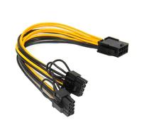 Cable adaptador de alimentación para tarjeta gráfica de 8 pines hembra a 8 pines macho (6 pines + 2 pines)