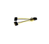 Cable adaptador de alimentación SATA a tarjeta gráfica PCI Express de 8 pines - STARTECH.COM - 15 cm - Negro