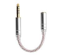 Cable adaptador de audio Adaptador de cable de conversión de auriculares macho a hembra con textura de sonido mejorada Audio claro y suave para reproductores ZX300A 4,4 mm Cobre (4.4 revolución