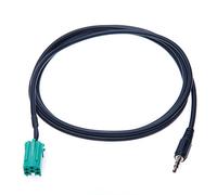 Cable Adaptador de Audio de 3,5 mm Compatible con Samsung Galaxy, HTC One, Huawei, Sony Xperia, Lumia, LG, iPod a OEM (2005-2011), Clio, Espace, Renault Kangoo, Laguna, Megane, Scenic, Traffic