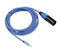 Cable Adaptador de Audio de 3,5mm, Cobre Libre de Oxígeno, Flexible | Conexión para Altavoces y Portátiles, Blindaje de Alta Fidelidad, Transmisión Estable, 3 Metros