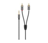 Cable adaptador de audio Goobay Plus - conector jack de 3,5 mm a conector cinch estéreo, 3,0 m