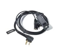 Cable adaptador de audio inalámbrico de 2 vías, conector jack de 3,5 mm a 2 pines con PTT