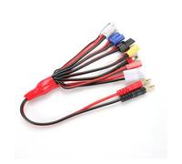 Cable adaptador de batería 8 en 1 RC LiPo de 4,0 mm a XT60/JST/T-Plug/EC3/Futaba, cable de carga universal para batería (entrada 8 en 1-4,0 mm)