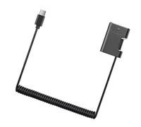 Cable adaptador de batería falsa ligero tipo C a FW50 para A7M2 A7S2 A6100 A6500 A6300 Viaje y uso diario Línea de adaptador de batería falsa