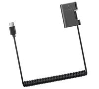 Cable adaptador de batería falsa USB tipo C a FW50 para A7R A5100 NEX7 A7M2 A7S2 que proporciona batería USB tipo C de larga duración