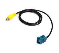 Cable adaptador de cámara inversa Fakra a RCA, radio de video de navegación de vehículo, adaptador de sistema de audio estéreo compatible con Benz A/B/C/CL/CLC/CLS/E/GL/M/R/Sl/SLK/SLR