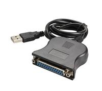 Cable adaptador de comunicación de interfaz paralela USB 2.0 a DB25 de 25 pines hembra de 80 cm para impresora de alta velocidad