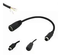 Cable adaptador de conector Mini-DIN PS/2 macho de 6 pines a DIN MIDI hembra de 5 pines para teclado