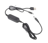Cable adaptador de corriente USB C y USB a DC5521 de 12 V y 12 W, con indicación LED para dispositivos electrónicos, cable de 160 cm con control de conmutación