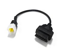 Cáble Adaptador de Diagnóstico OBD2 OBDI, Diagnostics 6 Pines a OBD2 16 Pines, Adaptador de Aiagnóstico OBD2, Compatible para Diagnóstico para Lectura y Borrado de Códigos de Fallo