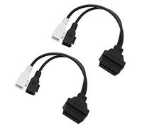 Cable adaptador de diagnóstico OBDII OBD2 de 2 x 2 pines para conectar OBD II 16 pines herramienta de diagnóstico vehículo OBD-II sistema de motor herramientas de diagnóstico piezas