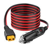 Cable adaptador de encendedor de cigarrillos de coche de 12 AWG a XT60 para ALLPOWERS R600 R1500 R2500 S2000 Pro Ecoflow Delta/River Anker A