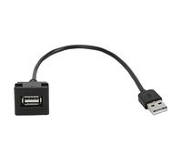 Cable adaptador de enchufe USB macho a hembra con reemplazo de entrada múltiple de 12V-30V para Cable de carga de coche Reiz