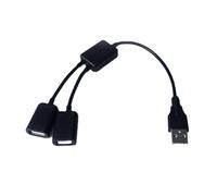 Cable adaptador de extensión USB macho a 2 USB hembra