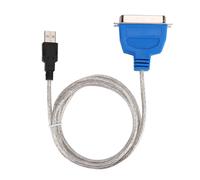 Cable adaptador de impresora USB a paralelo, cable adaptador de impresión alimentado por bus de comunicación bidireccional para Windows y Mac OS,