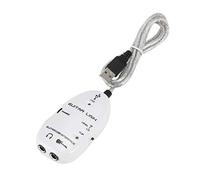 Cable adaptador de interfaz Guitarra a USB conector audio grabador para PC herramienta profesional conectar eléctrica alimentado por con salida auriculares estéreo controlador latencia ultra baja incl