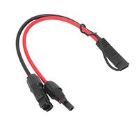 Cable Adaptador de Panel Solar 10 AWG a SAE, Conector de energía Solar de Alambre de Cobre con Tapa Impermeable, Cable Doble Aislado con PVC de 0,35 m para vehículos recreativos, m