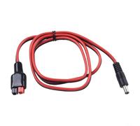 Cable adaptador de panel solar para conector de poste de alimentación de 15 A, 30 A, 45 A, a CC, 5,5 x 2,5 mm, 14 AWG, 18 A, 250 W, cable rojo y negro para sistema de batería de caravana Rv, 1 metro