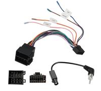 Cable Adaptador de Radio ISO 16 Pines para Coche con Adaptador de Antena, Cable ISO Radio Coche, Arnés de Cableado Estéreo para VW Polo Golf Passat Beetle BMW