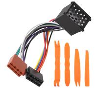 Cable Adaptador de Radio ISO para Coche 17 Pines Compatible para BMW E36 E46 E92 Coupé E34 E39 Mini Z3 Land Rover Defender Discovery Freelander Adaptador de Radio ISO para Coche Conector Arnés