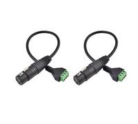 Cable adaptador de sonido XLR de 3 pines a doble canal sin soldadura para configuraciones rápidas y señales claras Cable de sonido de impedancia de calidad