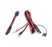 Cable adaptador de terminal tipo SAE a O, cable de silicona 10 AWG para motocicleta para carga de batería, arnés de anillo de desconexión rápida, rojo, 1 m