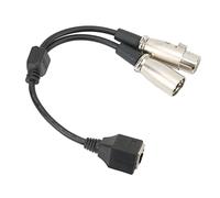 Cable Adaptador de Transmisión de Señal Dede 25cm, Cable Conector Macho Hembra RJ45 a XLR Hembra para Extensión de Red