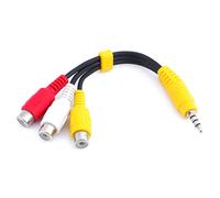 Cable adaptador de vídeo AV Component, compatible con televisores Sony, cable de 3,5 mm a RCA, plug and play para un audio estéreo superior, PVC