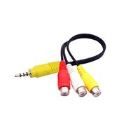 Cable adaptador de vídeo AV de repuesto compatible con televisores Sony, adaptador de entrada AV de 3 RCA a 3,5 mm