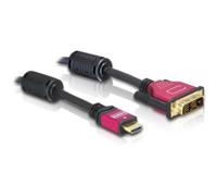 Cable Adaptador DeLOCK HDMI a DVI-D 1,8 m Macho/Macho
