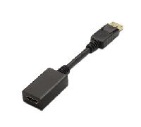 CABLE ADAPTADOR DISPLAY PORT M A HDMI H AISENS 15CM NEGRO A125-0134 A125-0134