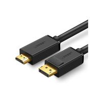 Cable adaptador DisplayPort a HDMI 4K 30Hz 32 AWG 1,5 m, color negro