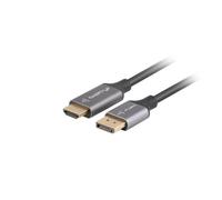 Cable Adaptador DisplayPort a HDMI Lanberg 1 m Negro/Plata