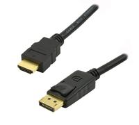 Cable Adaptador DisplayPort a HDMI MCL 2 m Negro