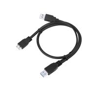 Cable adaptador divisor en Y USB 3.0 tipo A macho a Micro B macho para disco duro portátil, cargador de sincronización de datos de alta