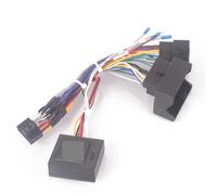 Cable Adaptador estéreo Adaptador de Cable arnés cableado estéreo for Radio Coche Android 16 Pines Opel, Astra HJGK, Zafira B, Antara, Vectra, Corsa D, Meriva A(with Canbus)