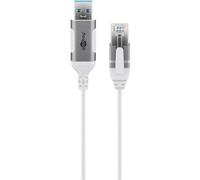 Cable Adaptador Ethernet USB 3.0 a RJ45 Goobay 74377 1 m Blanco