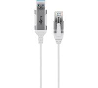 Cable adaptador Ethernet USB 3.0 a RJ45 Goobay 74381 5 m Blanco