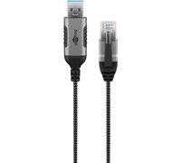 Goobay 74396 cambiador de género para cable usb 3.0 type a rj45 negro