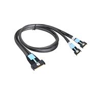 Cable Adaptador Gen5 MClo X8 Cable de Servidor Gen5 MCIO X8 A MCIO X4 Dual para PC 3.0 U.2 Cable Oculink Pcie de 1 M