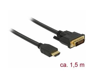 Cable adaptador HDMI a DVI DeLOCK 85653 1,5 m bidireccional
