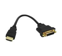 Cable Adaptador HDMI Macho a DVI Hembra 0,2 m Negro DLH DY-TU5036
