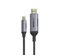Cable adaptador HDMI tipo C de alta velocidad USB C a HDTV para pantalla clara 4K en cualquier pantalla, minimiza la pérdida de señal