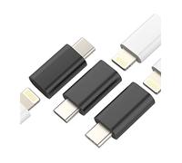 Cable adaptador Lightning de tuerca a USB C macho (3 unidades) para iPhone Cable de carga Jack a Tipo C Conector Cargador Accesorios Fuente de alimentación Juego de fuente de alimentación compatible