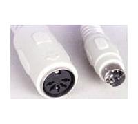 Cable adaptador Mini Din de 6 pines PS/2 macho a DIN AT hembra de 5 pines, 6' AT DIN-5-F a PS/2MD6-M