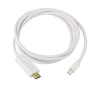 Cable adaptador Mini DisplayPort macho a HDMI hembra, exquisito cable Mini DP 1.1a a HDMI 1.3b de 1,8 m para MacBook