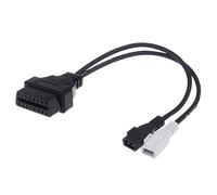 Cable Adaptador OBD2 2x2 Pin a 16 Pin Compatible con VW Audi Seat Skoda VAG Modelos 1990-1995 Pre OBD I